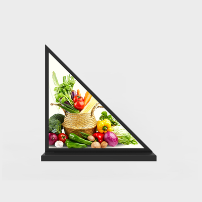 Android Sistem Çözümü ile 13,14 inç Üçgen LCD Reklam Makinesi