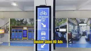 47,6 İnç Çift Taraflı LCD Reklam Makinesi